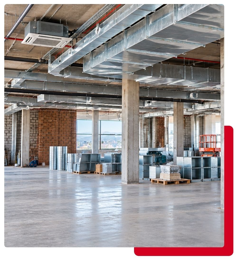 Airwise custom ductwork installed